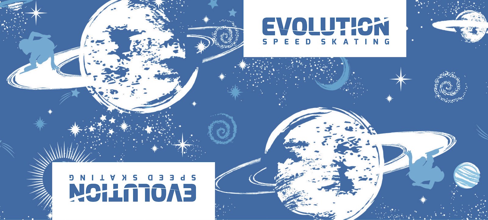 Evolution Space Pamut élvédő – Kék/Fehér