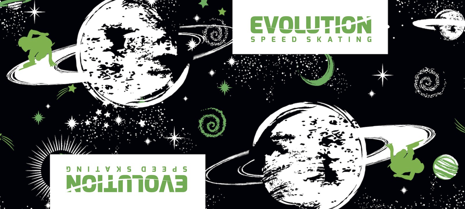 Evolution Space Pamut élvédő – Zöld/Fekete