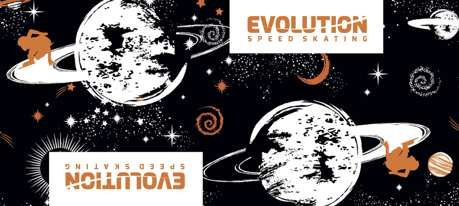 Evolution Space Pamut élvédő – Narancs/Fekete