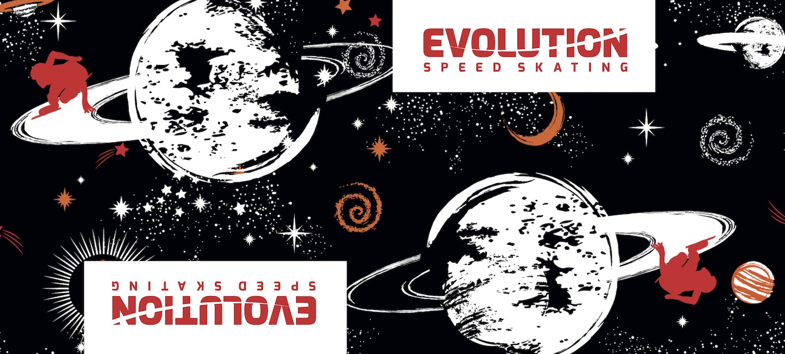 Evolution Space Pamut élvédő – Piros/Fekete